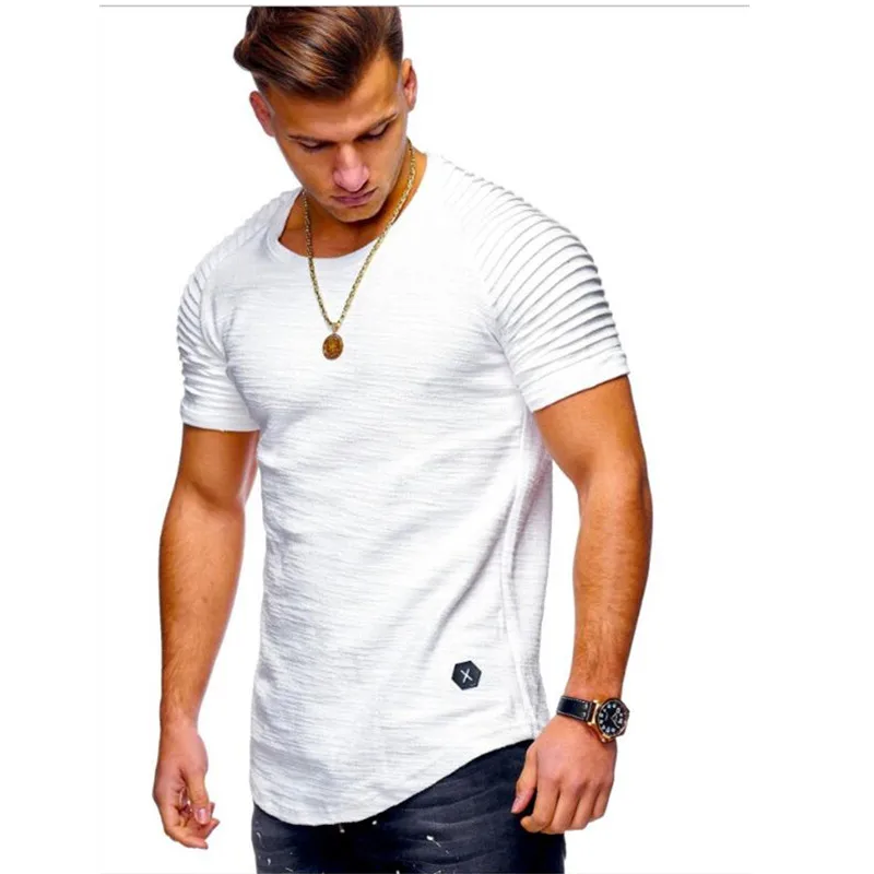 Горячая стильная повседневная мужская футболка однотонная с v образным вырезом