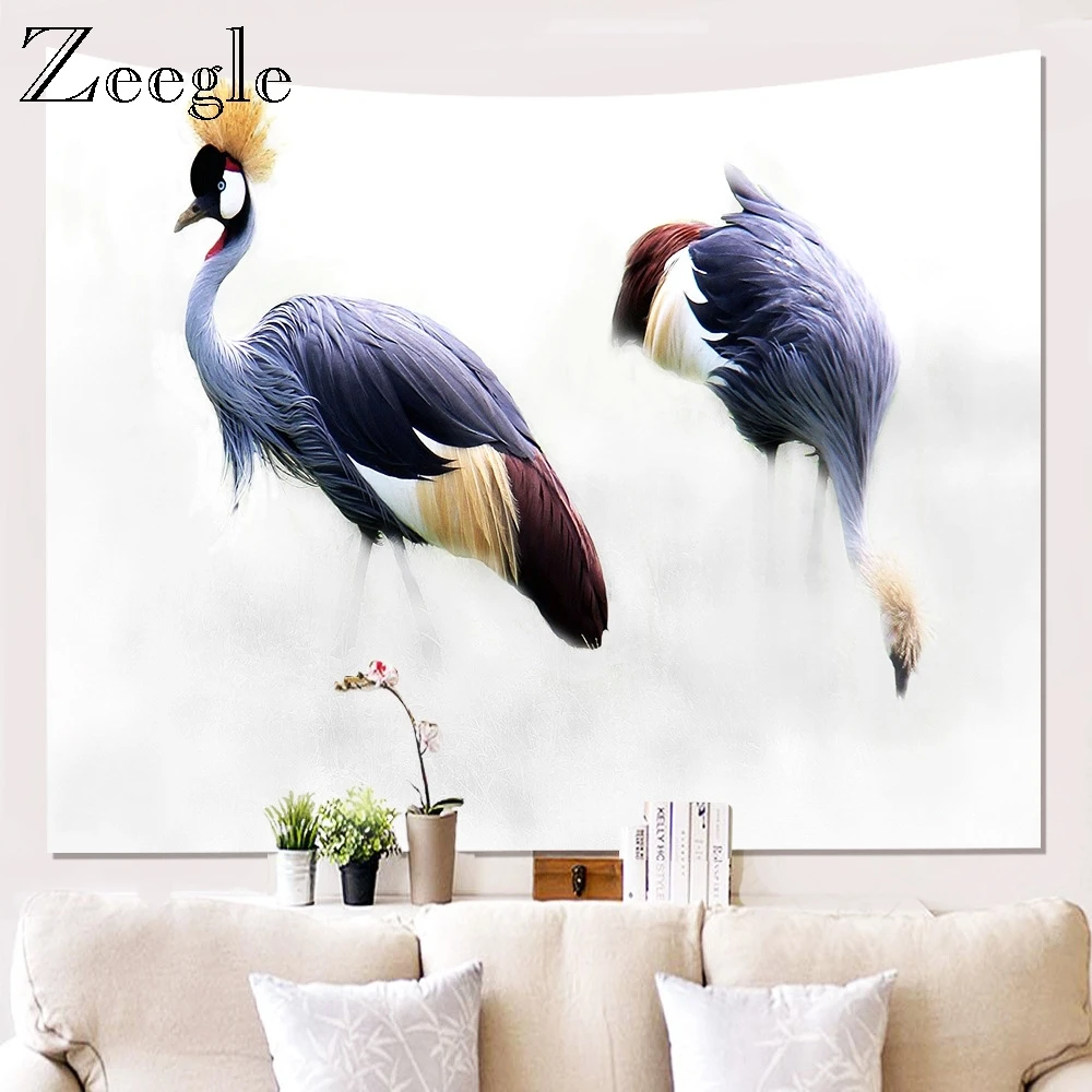 Zeegle настенный гобелен с фламинго пляжное полотенце декор для гостиной настенная