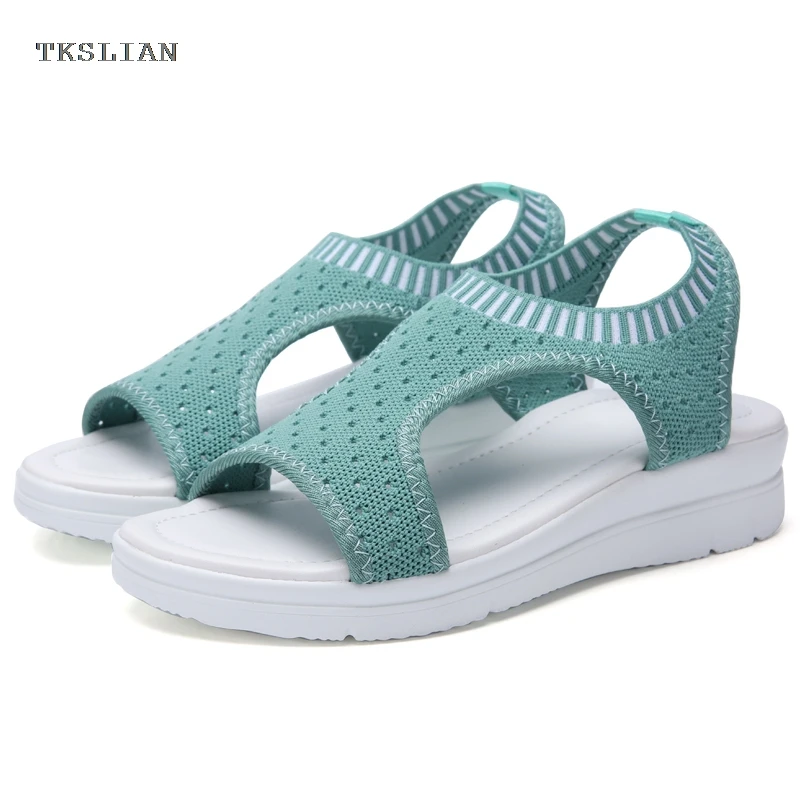 Летние пляжные женские сандалии Женская прогулочная обувь без шнуровки Летняя