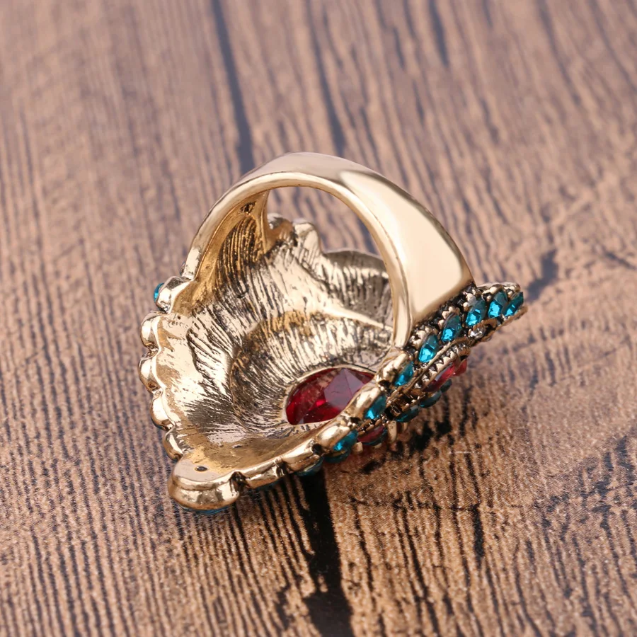 Женские винтажные обручальные кольца большие 7 10 размеров в стиле панк и индейки