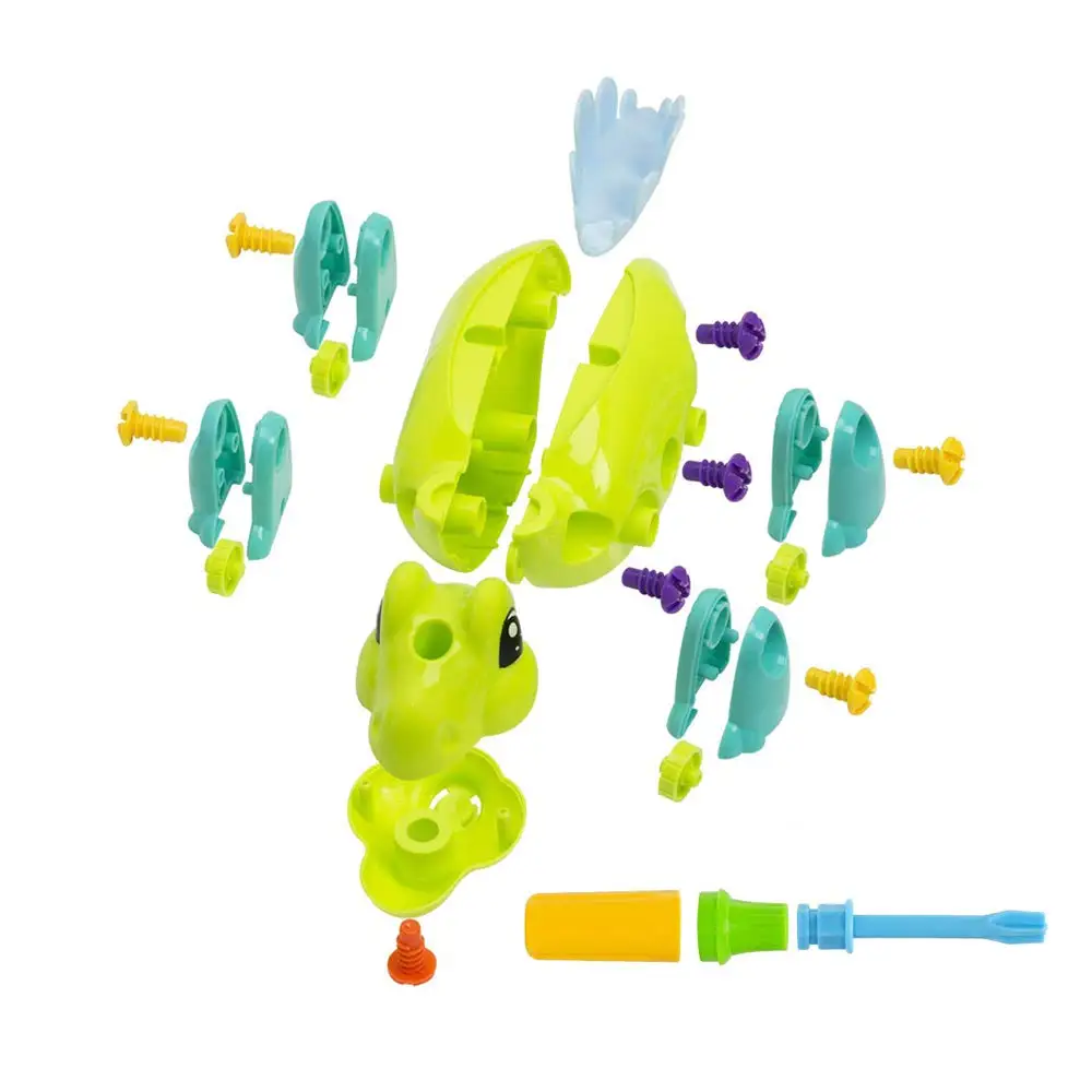 Разбирайте игрушки для детей DIY разборка сборки собаки и динозавра блоки