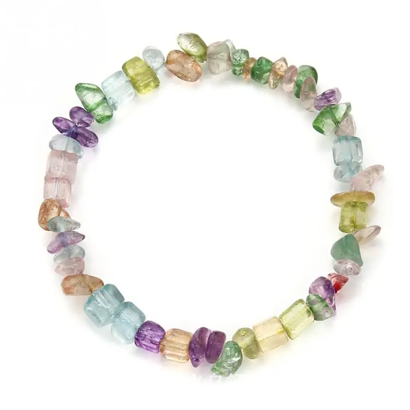 Модные богемные браслет Цветной Камень бисер цепи стильные украшения|Плетеные