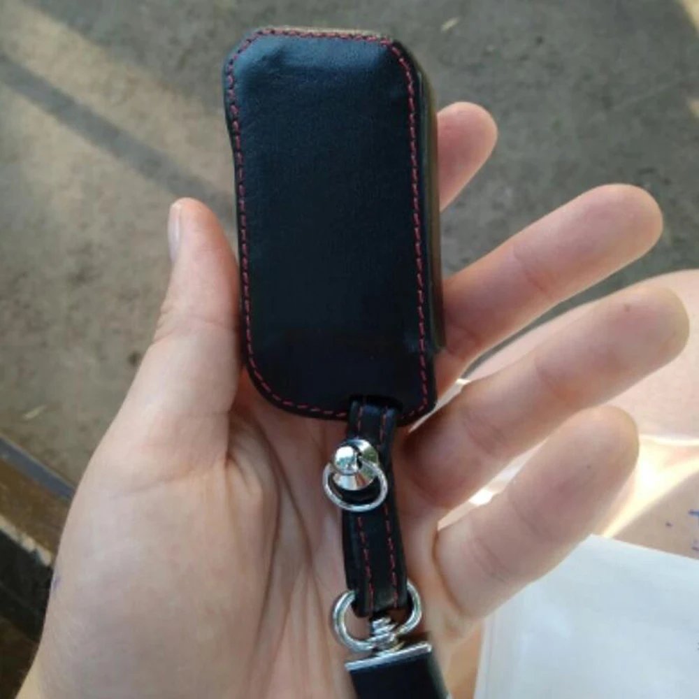 Новинка 2017 года! Кожаный чехол для автомобильного ключа A93 Starline A63 пульт