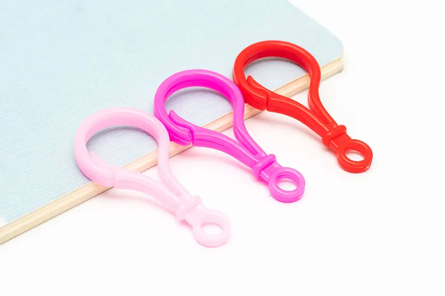 20pcs multicolor Lobster Clasp 5cm lamp shape buckle Snap hook Bag purse finding Keychain Jewelry DIY Needlework tool