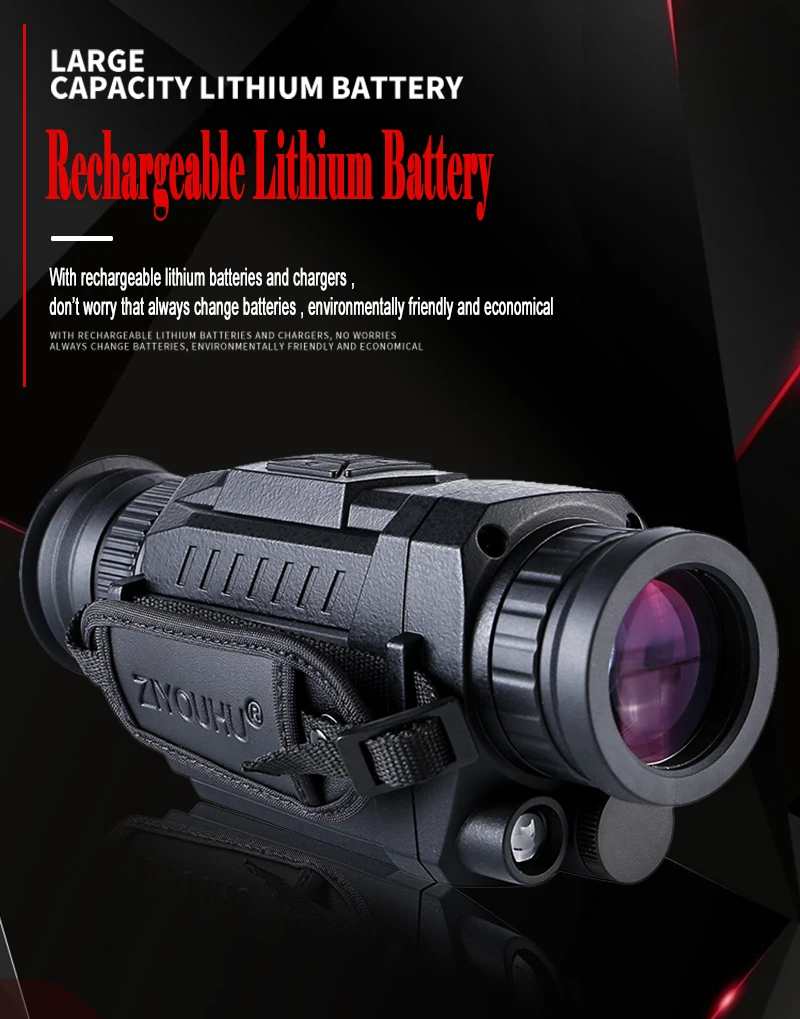 ZIYOUHU Infrared HD Digital Night Vision Device Optical Hunting Patrol 5x35 Monocular Night Goggles Video Recording New Arrival