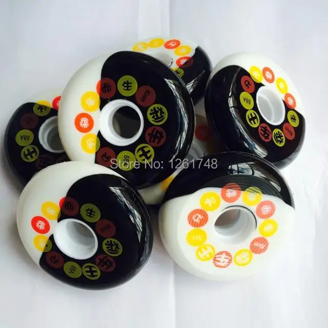8 wheels! Free shipping! High quality products / skate wheels flat flower 72mm76mm80mm88a | Спорт и развлечения
