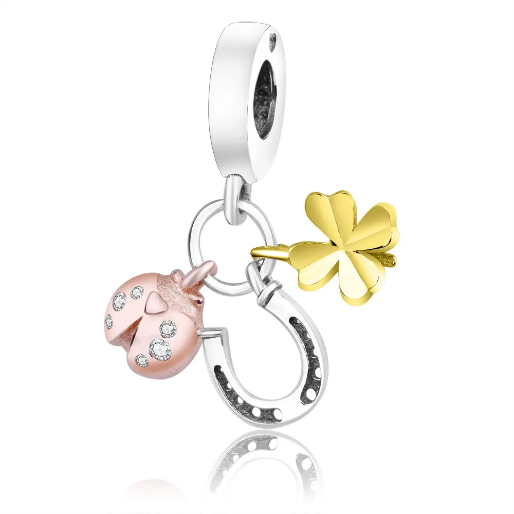 Подходит для оригинальных браслетов Pandora DIY Ювелирные изделия Осенняя коллекция ромашки ажурные шармы 925 пробы серебряные бусины в виде цветка - Цвет: A17