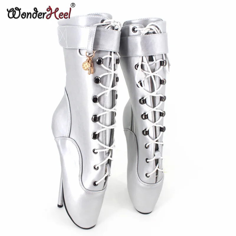 Wonderheel/; Новинка; балетки на каблуке-шпильке 7 дюймов; фиолетовые матовые балетки с кружевом; пикантная обувь в стиле Фетиш; балетки на шнуровке