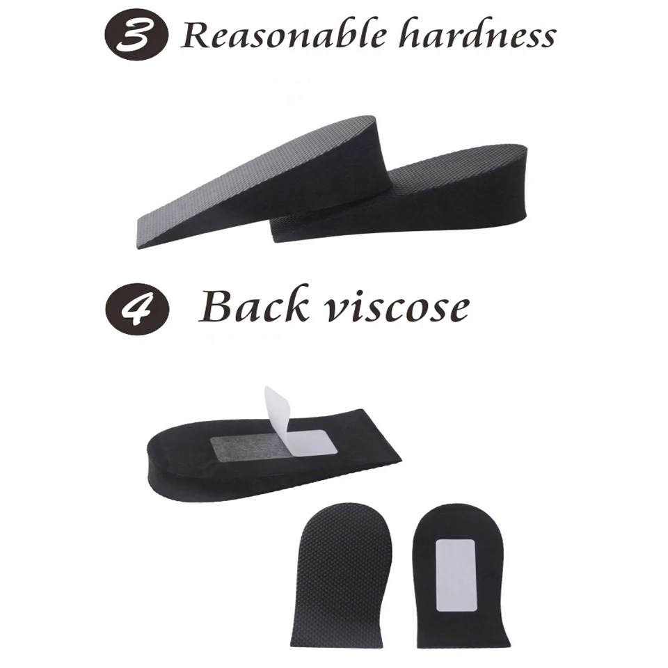 ELEFT стопы Невидимый Увеличение Высоты Полустельки колодки Лифт стельки вкладыши