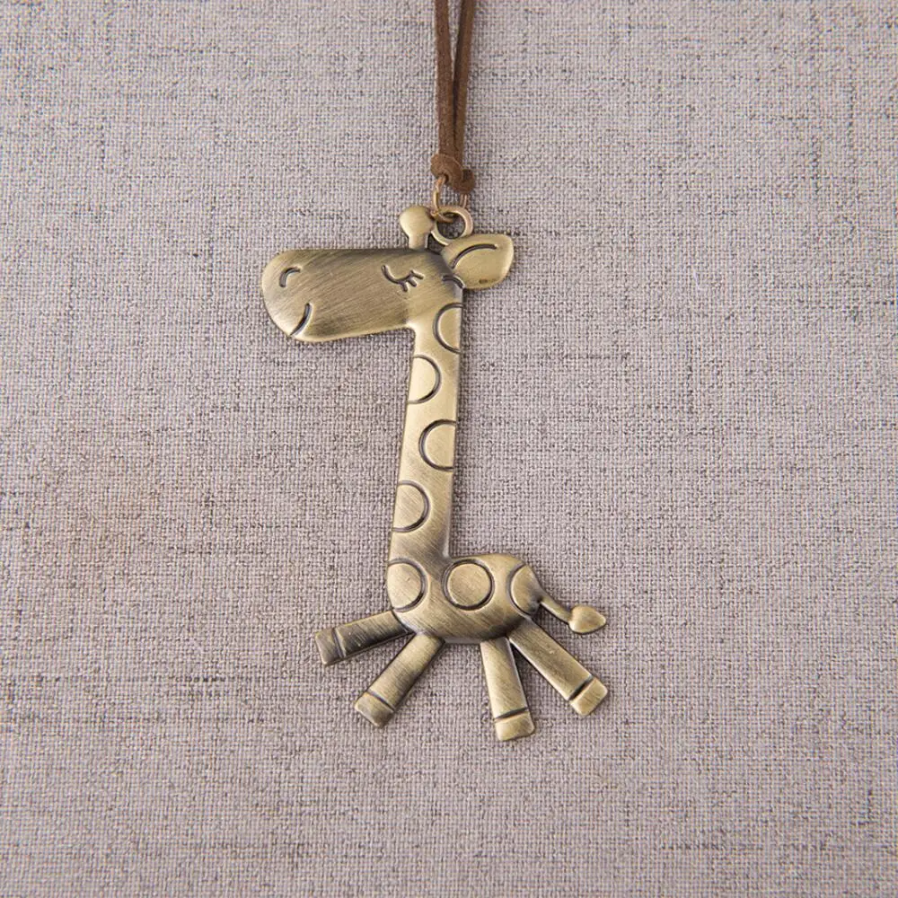 Kosoo автомобильный кулон Милые бронзовые Жирафы висячие украшения автомобилей