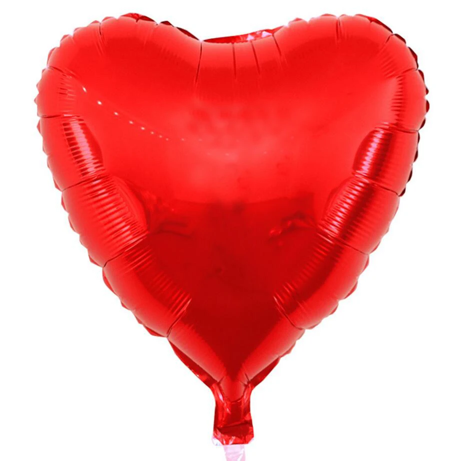 red heart 1 шт сердце и звезда 18 дюймов красочные фольгированные шары воздушные гелиевые глянцевые металлические цвета воздушные шары "сделай сам" для украшения дня рождения/свадьбы - Цвет: red heart