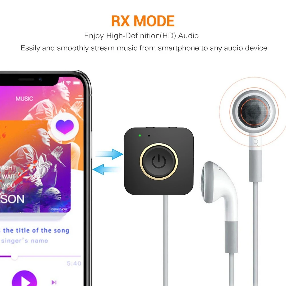 Двойное соединение Bluetooth 5 0 CSR8675 Aptx HD низкая задержка стерео Handsfree Aux 3 мм
