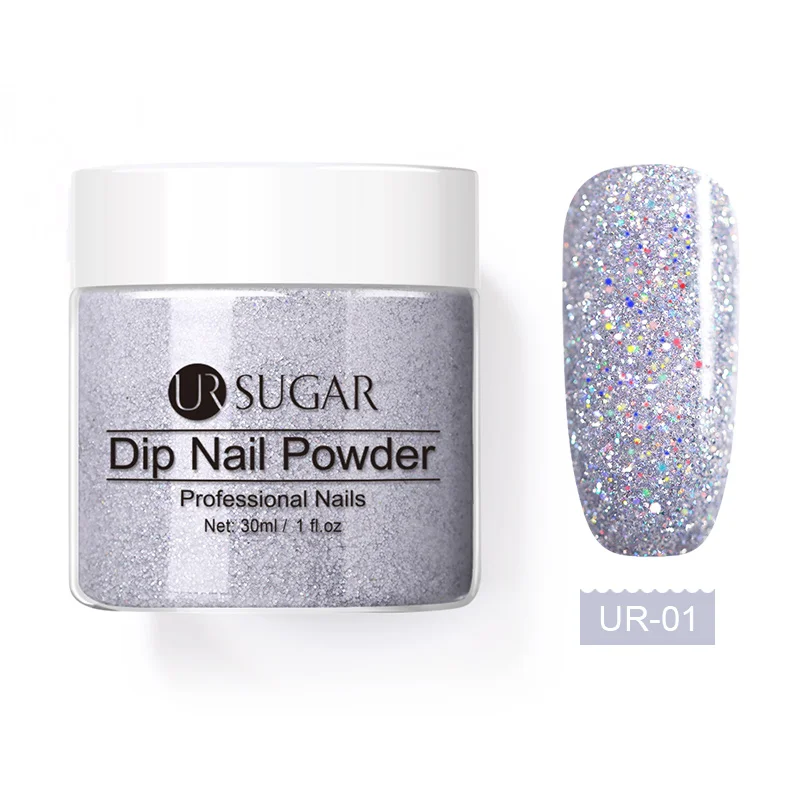 1 Ur Sugar голографическая пудра для ногтей, лазерный блеск для ногтей, натуральный сухой без лампы, летний пигмент, сделай сам, гель для украшения ногтей - Цвет: 1