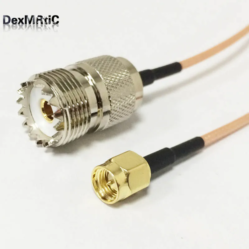 НОВЫЙ SMA Штекерный выключатель UHF гнездовой разъем SO239 ОТРЕЗОК кабеля RG316 по