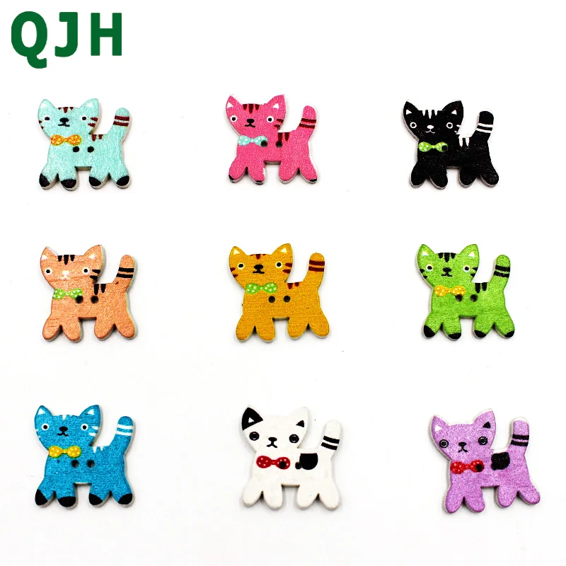 100 шт. декоративные пуговицы с 2 отверстиями|wooden buttons|buttons lovelybuttons sewing |