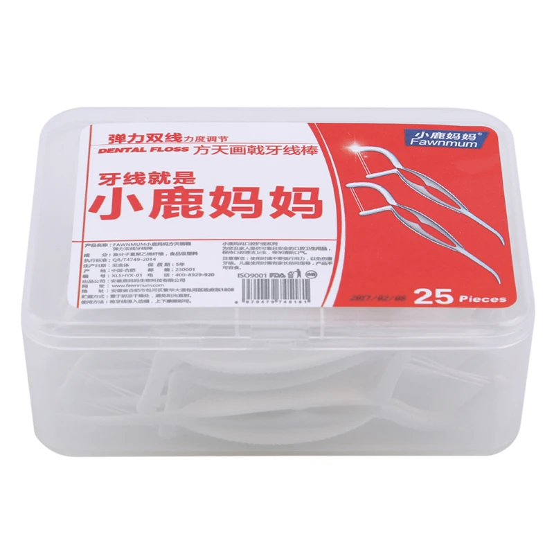 1 коробка новая одноразовая зубная нить межзубная щетка зуб палочка палочки s