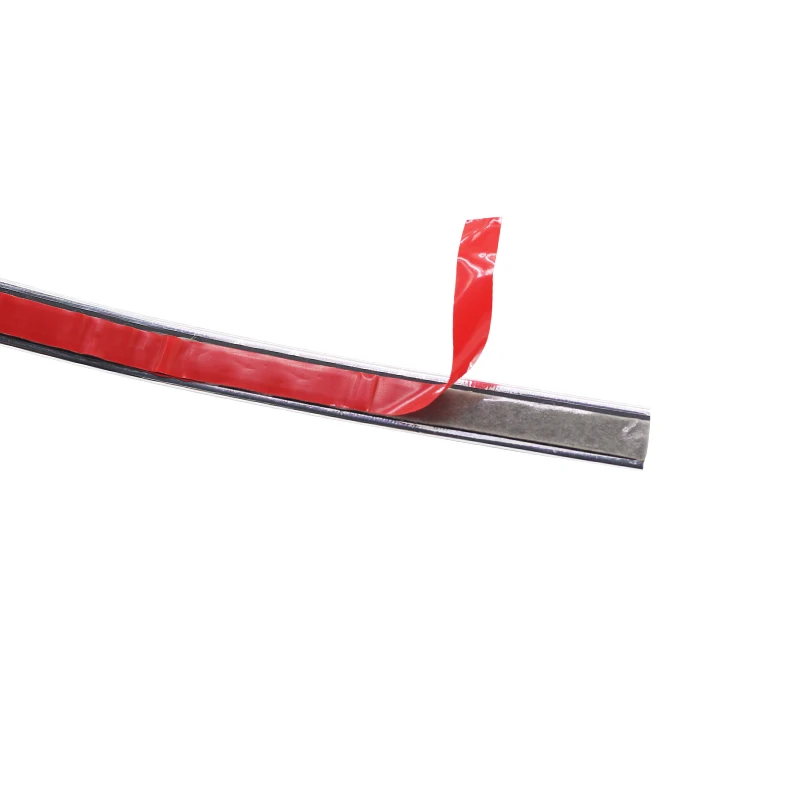 

Cawanerl 8MM Width Car Styling Auto Hood Door Roof Trunk Chrome Silver Decoration Strip Sticker Decor Moulding Trim