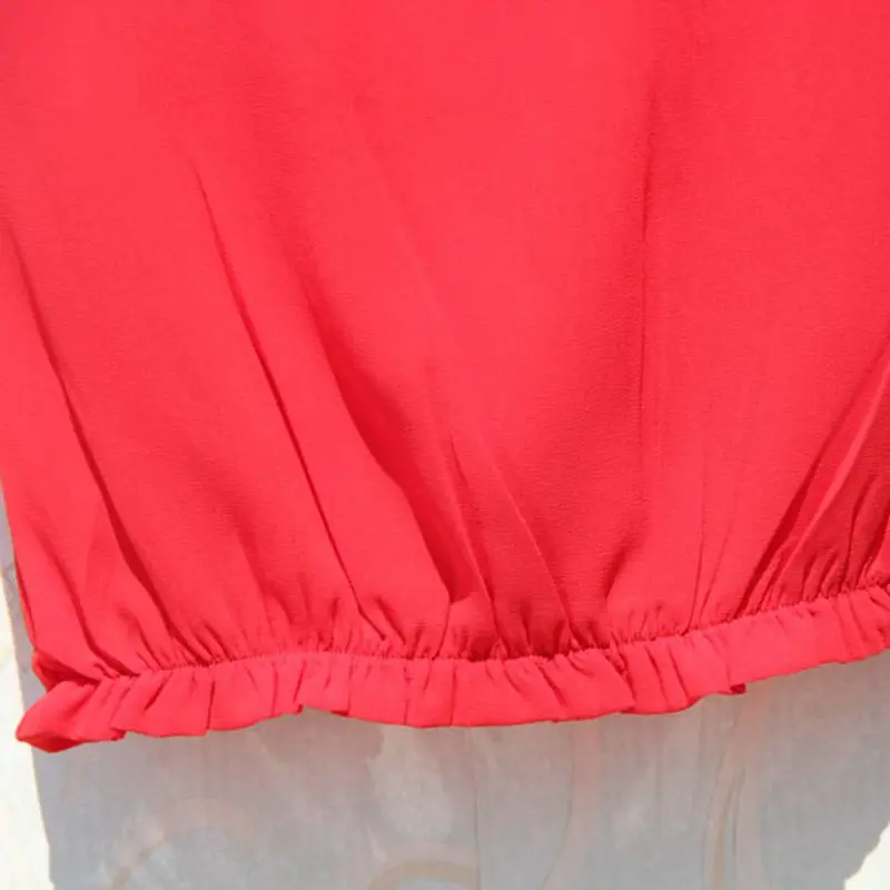 2017 летняя блузка для маленьких девочек-подростков детские шифоновые топы без