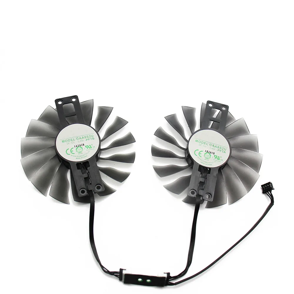 Вентилятор охлаждения для видеокарты GAA8S2U FD10015H12S DC12V 0.45A PALIT GTX 1070 1080 1070Ti 1080Ti Super