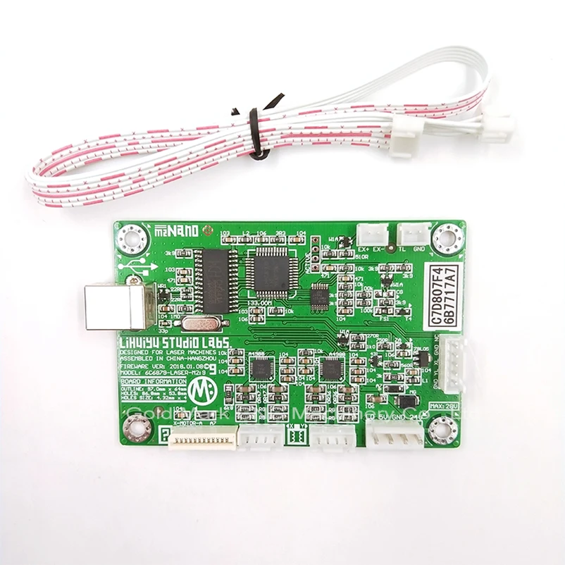 CO2 мини лазерный штамп резиновая гравировка гравер LIHUIYU M2 материнская плата