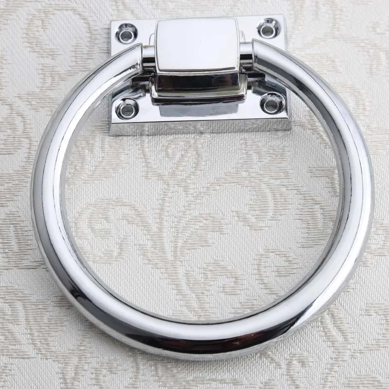 Современная мода падение кольцо серебро хром диван стул тянуть ручка бронза