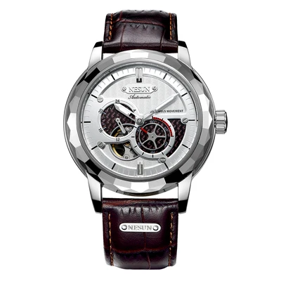Item 4 Швейцарские Топ люксовый бренд NESUN Skeleton Tourbillon часы для мужчин автоматические мужские часы 100 м водонепроницаемые спортивные часы relogio N9810-3 - Цвет: Item 4