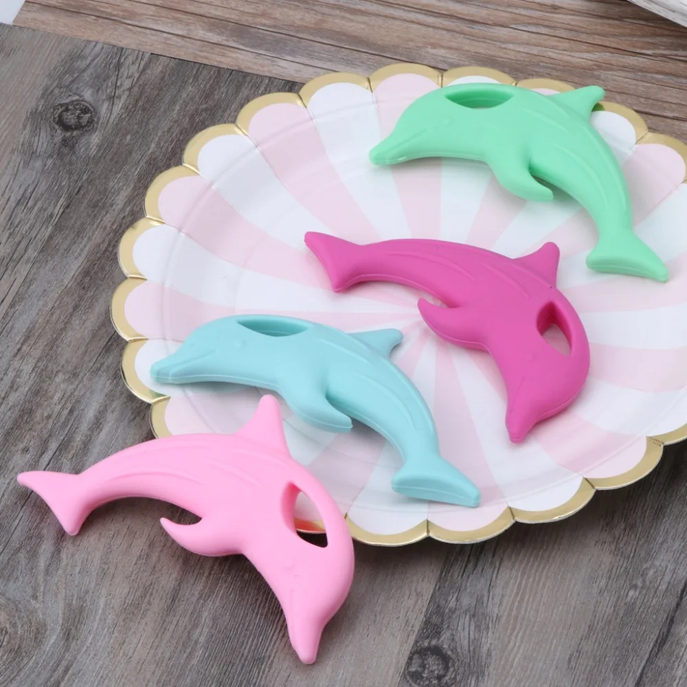 Детский Прорезыватель для зубов соски пустышки мультяшный дельфин Прорезывания