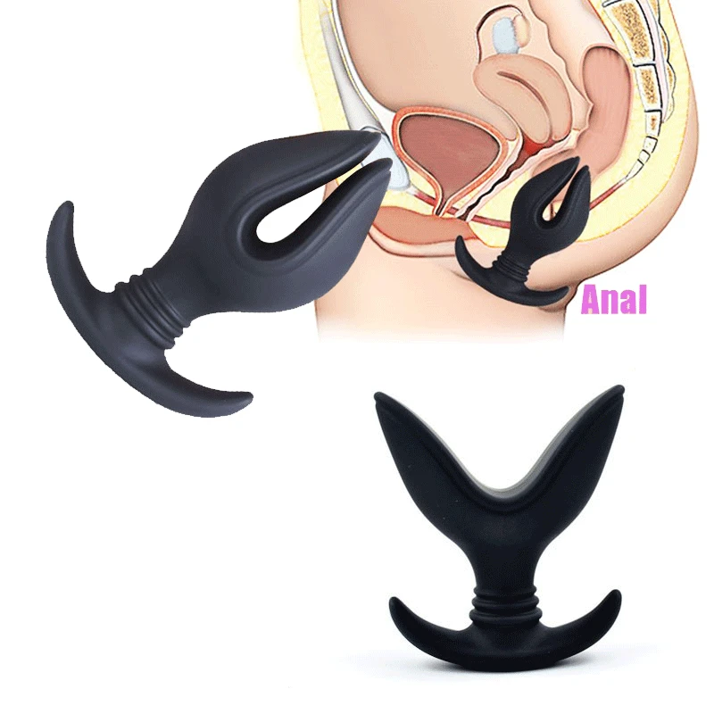 Gay Sex Toys Silicone Hollow Butt Plug Anal Expander Speculum Anus Dilator Prostate Massager for Adults ht013 | Красота и здоровье