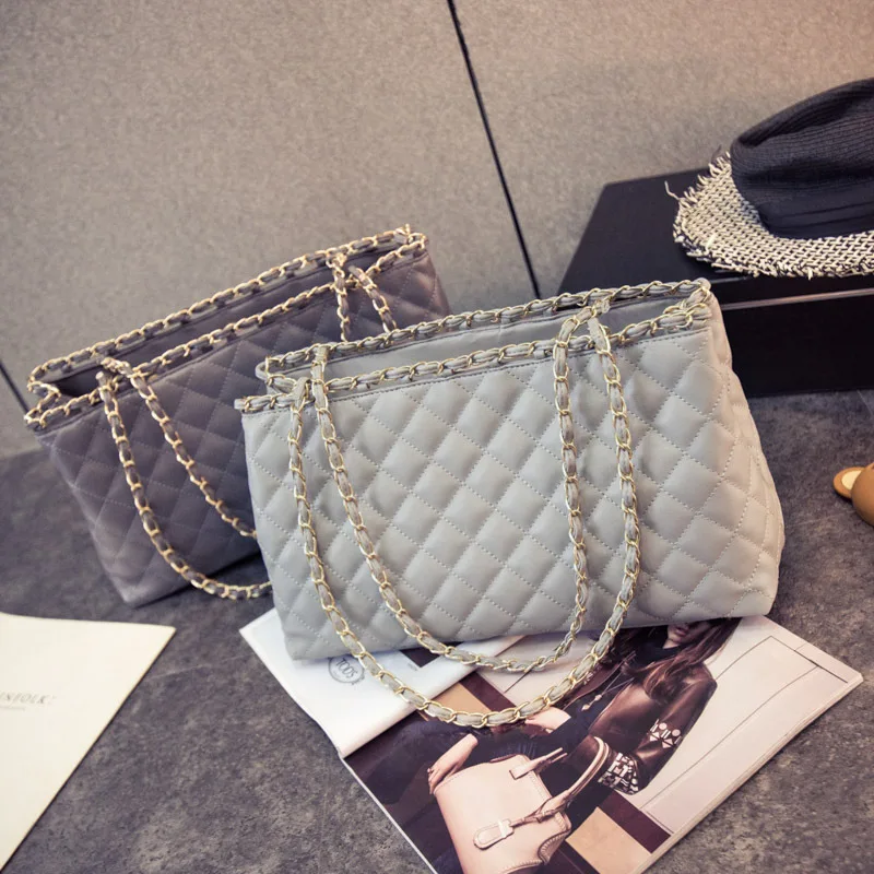 Винтажные сумки из нубука с ручками сверху клетчатые Большие женские