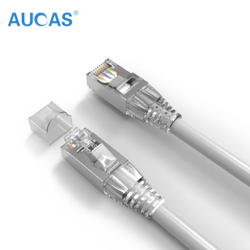 AUCAS (3 шт./упак.) 1m 2m 3m 5m Gigabit CAT6 FTP соединительный кабель шнур RJ45 экранированный