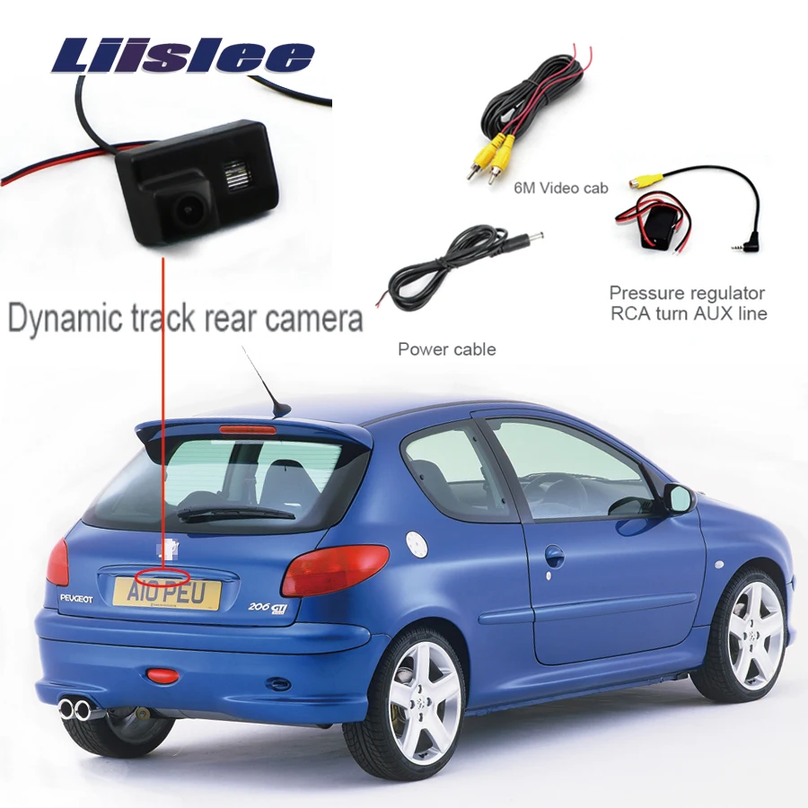 Liislee Высокое качество для peugeot 206 камера заднего вида парковочная камера заднего вида+ Водонепроницаемая камера ночного видения
