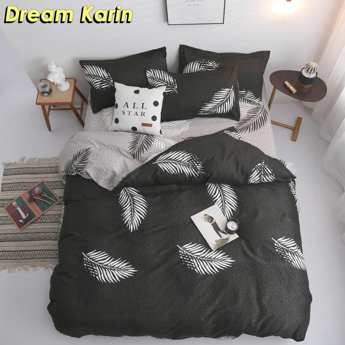 Домашний текстиль набор пододеяльников постельное белье скандинавские