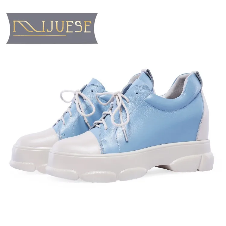 MLJUESE/2018 модные кроссовки из коровьей кожи повседневная обувь сезон осень-весна