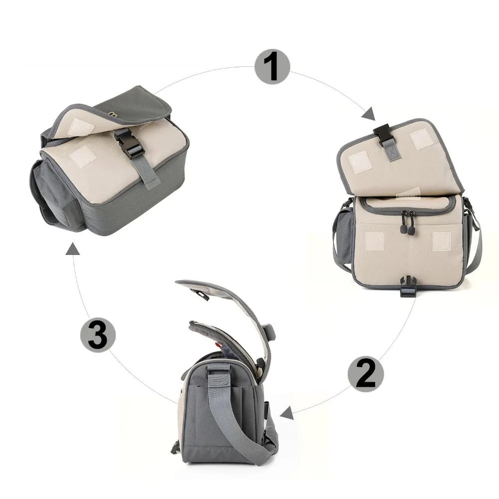 Нейлоновая сумка для камеры BAGSMART через плечо путешествий на DSLR объектива Canon Nikon |