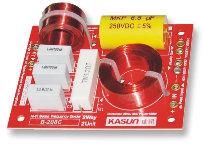 1 шт. двусторонний Hi Fi аудио кроссовер с делителем частоты динамики/НЧ динамик 180