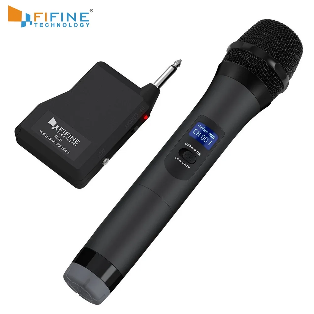 Беспроводная микрофонная система FIFINE UHF для наружной части маленький