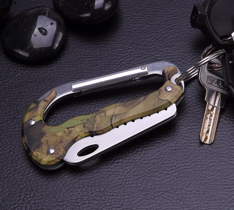 Открытый Ножи брелок многофункциональный EDC Кемпинг восхождение карабин