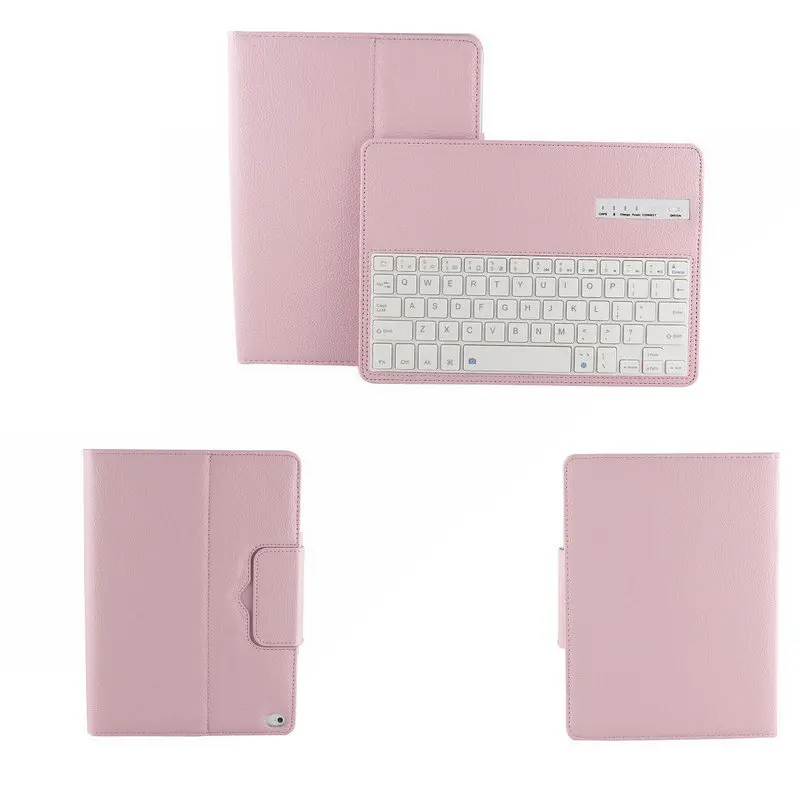 Беспроводная Bluetooth клавиатура для Apple iPad Air 2 чехол планшета кожаный со съемным