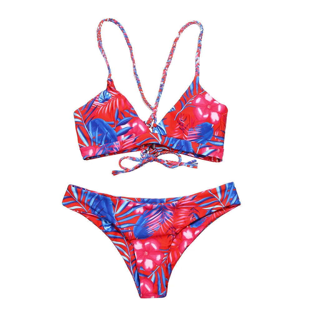 2019 сексуальный комплект бикини Высокая талия купальная одежда женский с