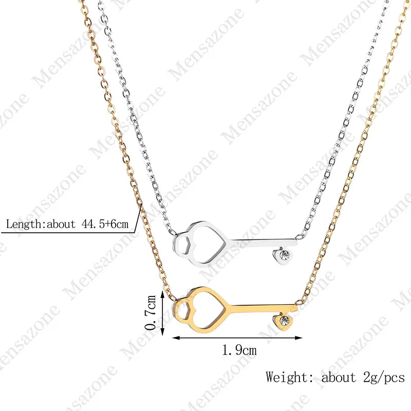 Ожерелье MENSAZONE из нержавеющей стали с кольцом для ключей | Украшения и аксессуары