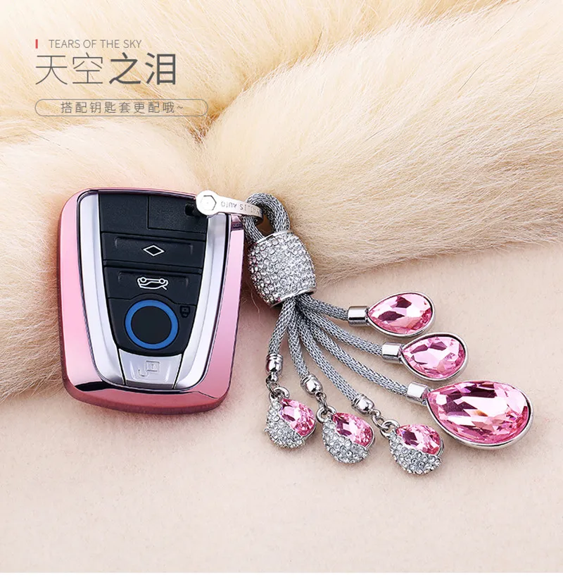 2019 Новый Мягкий ТПУ чехол для ключей автомобиля Авто защитный BMW i3 i8 слезы неба