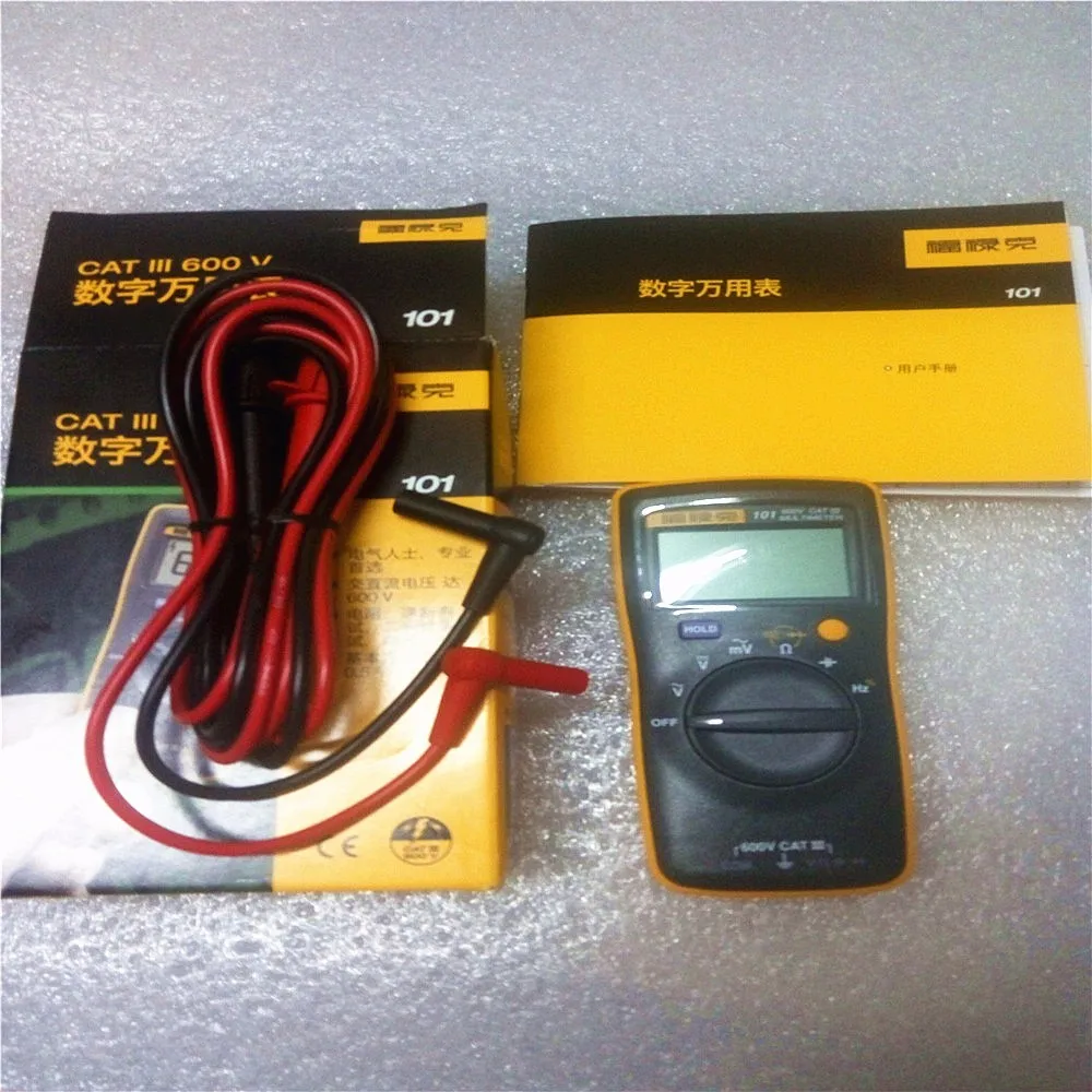 Базовый Цифровой мультиметр Fluke 101 оригинальный карманный цифровой FLUKE