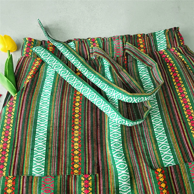 2019 Женская мини юбка в полоску на шнуровке эластичная винтажная с высокой талией