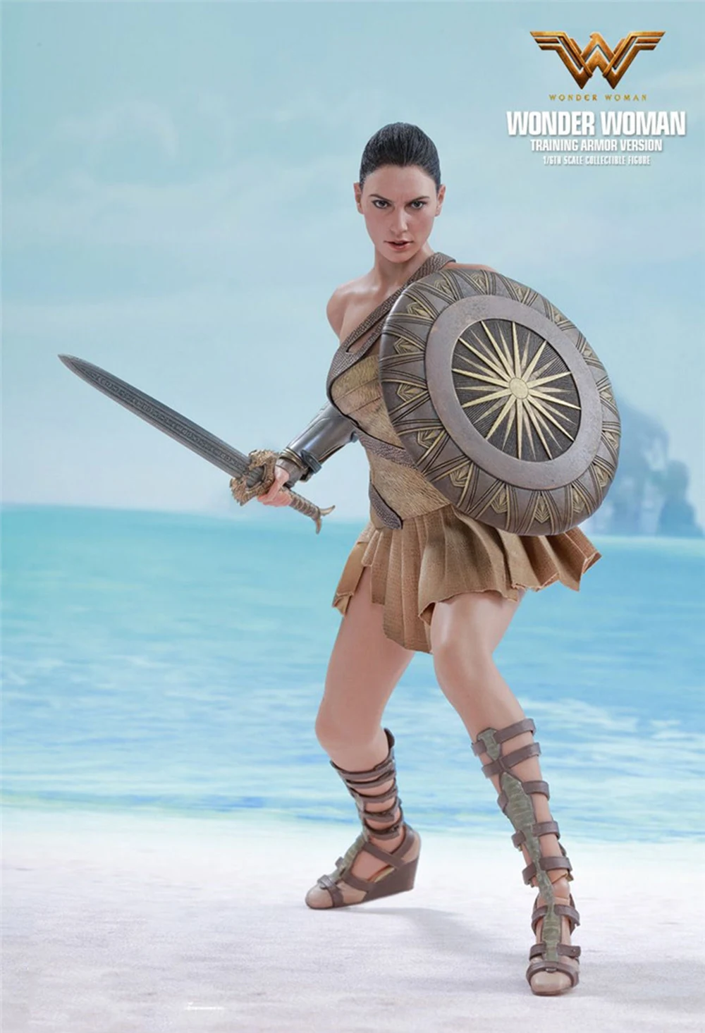 Коллекционная Фигурка Wonder Woman(тренировочная бронированная версия), полный набор, коллекция 1/6