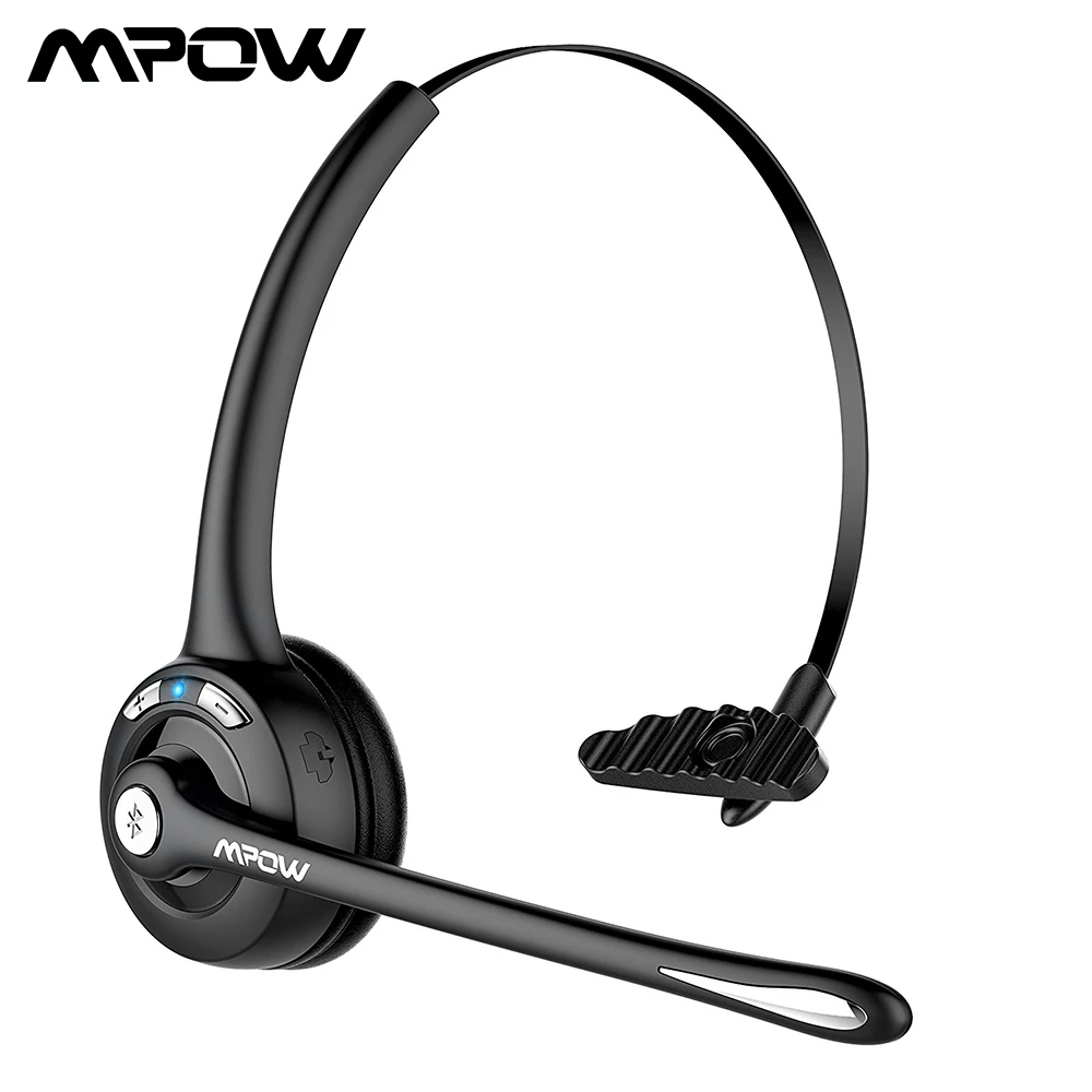 Mpow MBH15 Pro Trucker Bluetooth гарнитура на ухо Беспроводные наушники с микрофоном для Win колл-центра водителя автомобиля