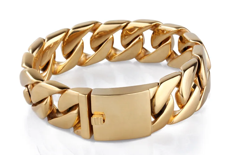 20 мм/26 мм тяжелая в стиле панк Мужская велосипед ювелирные изделия 316L нержавеющая