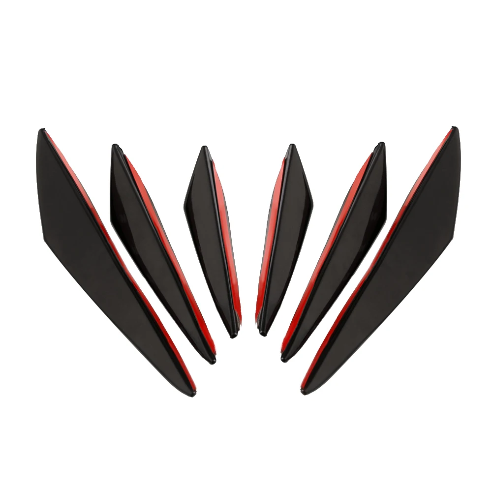 6 шт. универсальные накладки на передний бампер|Хромирование| |