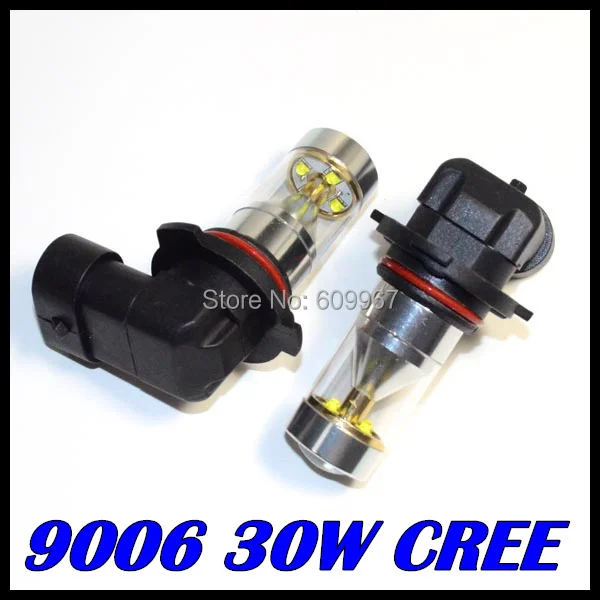 

2pcs 9006 30w led High Power h7 9005 h11 h8 h9 30w Pure White Fog Head Tail Driving Car Light Bulb Lamp 12-24V fog lamp