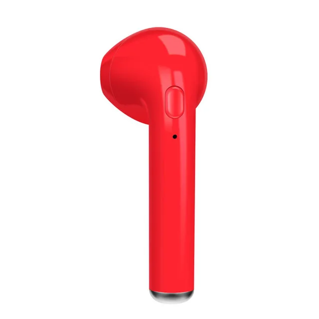i7 single red IKSNAIL i7s TWS Bluetooth Беспроводные наушники с зарядной коробкой спортивные гарнитуры Android Audifonos для всех мобильных телефонов - Цвет: i7 single red