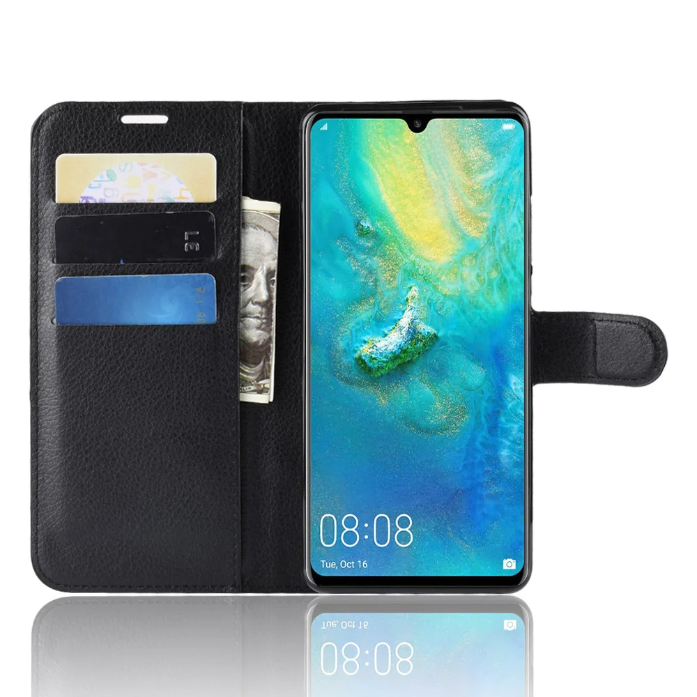 YINGHUI для huawei P30 Pro Чехол кожаный флип чехол телефона кошелек подставка с